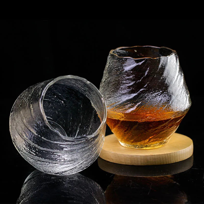 Japanese Handmade Hammered Whiskey Glass